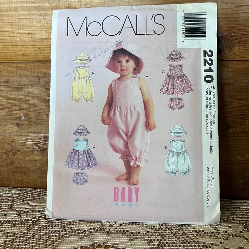 McCalls Baby Wear
